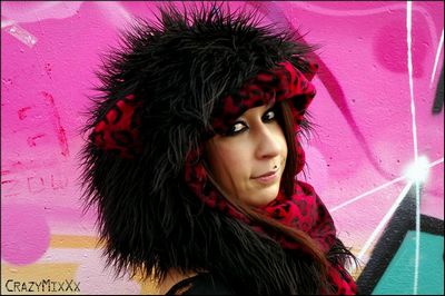 Capuche écharpe "Crazy Cat"